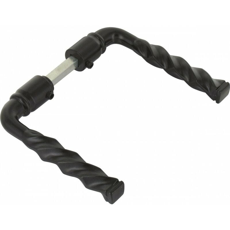 Dubois Industries - Béquille double aluminium noir pour grille et portail 85