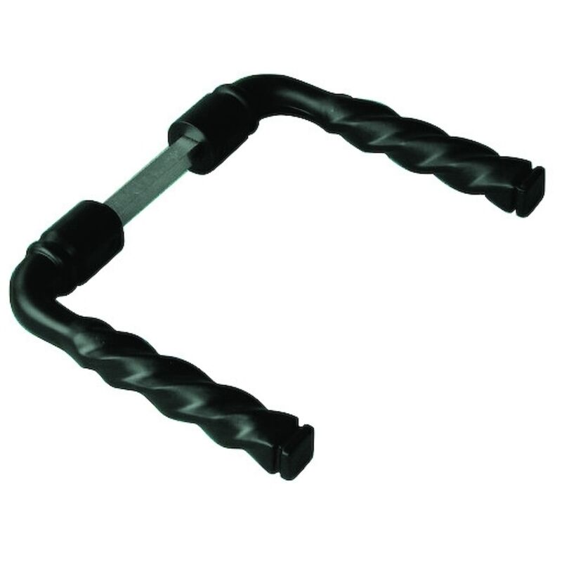 Finish - Béquille double pour porte. portail et grille torsadee noir - Section du carré : 7 mm - Longueur du carré : 110 mm - Portée : 1 m et 2 m