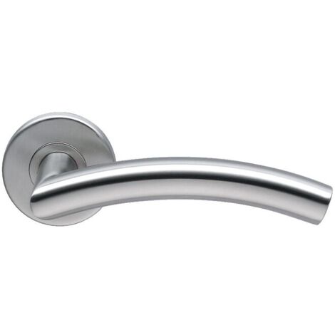 Béquille double cintrée en inox 304 sur rosace ronde série C EST 31 - NORMBAU
