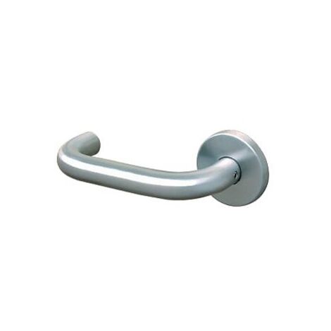 Béquille double contrecoudée en inox 304 sur rosace ronde carré de 7 mm série U EST 41 - NORMBAU