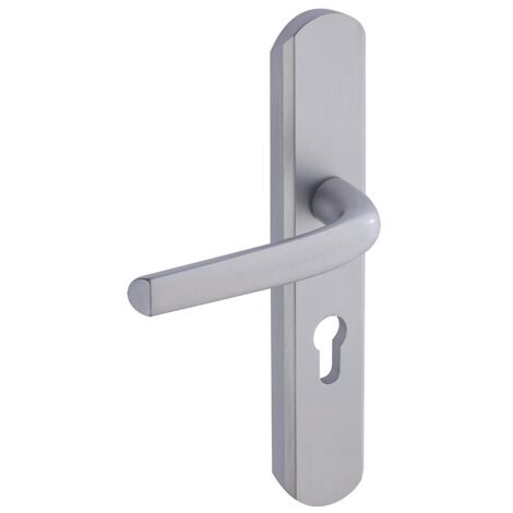 Béquille double de sécurité Sécumax One aluminium anodisé argent entraxe 195 mm - VACHETTE