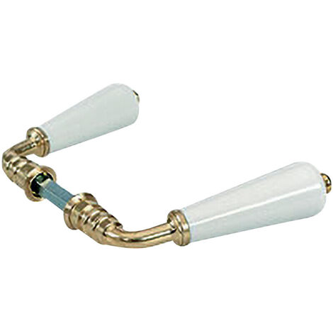 Béquille double forme canon 2 portées carré de 7 mm coloris noir mat monture finition nickel mat - MERIGOUS