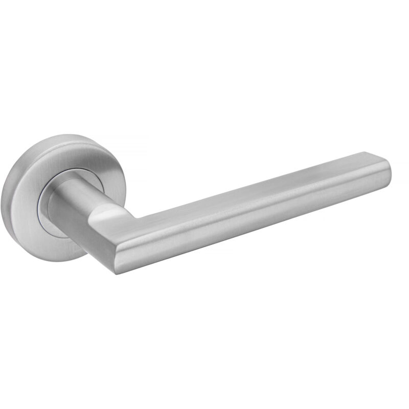 Béquille double inox JADE 1694 sur rosace bec de cane - HERACLES - B-INOX-16