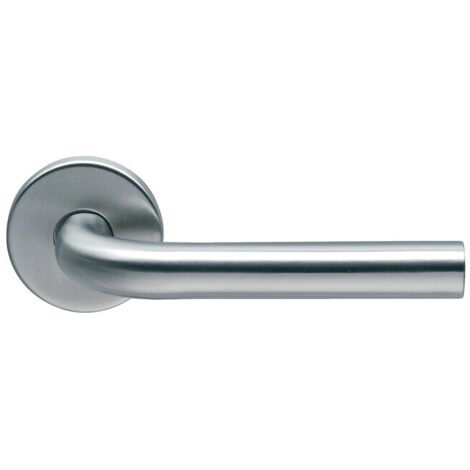 Béquille double inox sur rosace Ligne 19 type L - BRICARD NORMBAU