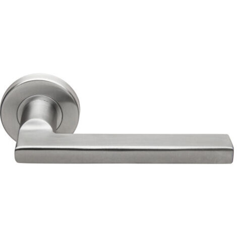 Béquille double JADE massive sur rosace inox 4001 - HERACLES - B-INOX-BM01