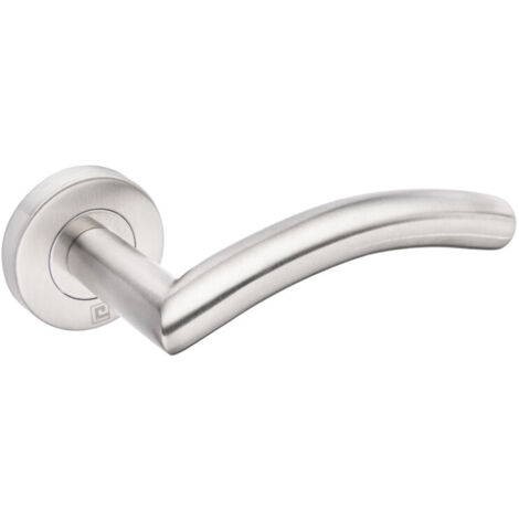 Béquille double JADE sur rosace bec de cane inox 1494 - HERACLES - B-INOX-04