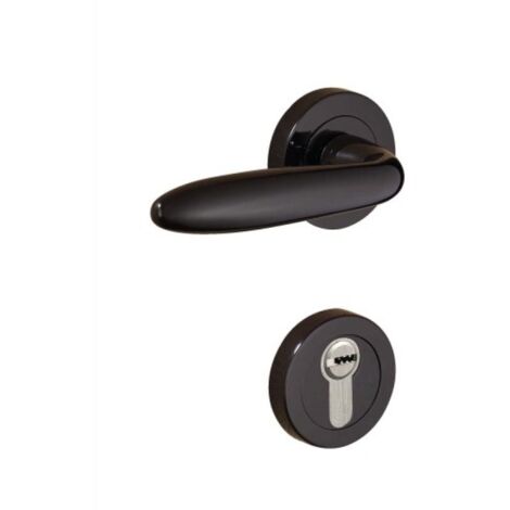 Béquille double laiton sur rosace ligne Aster fintion vieux laiton mat - DCG