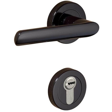 Béquille double laiton sur rosace ligne Spartine fintion vieux laiton mat - DCG