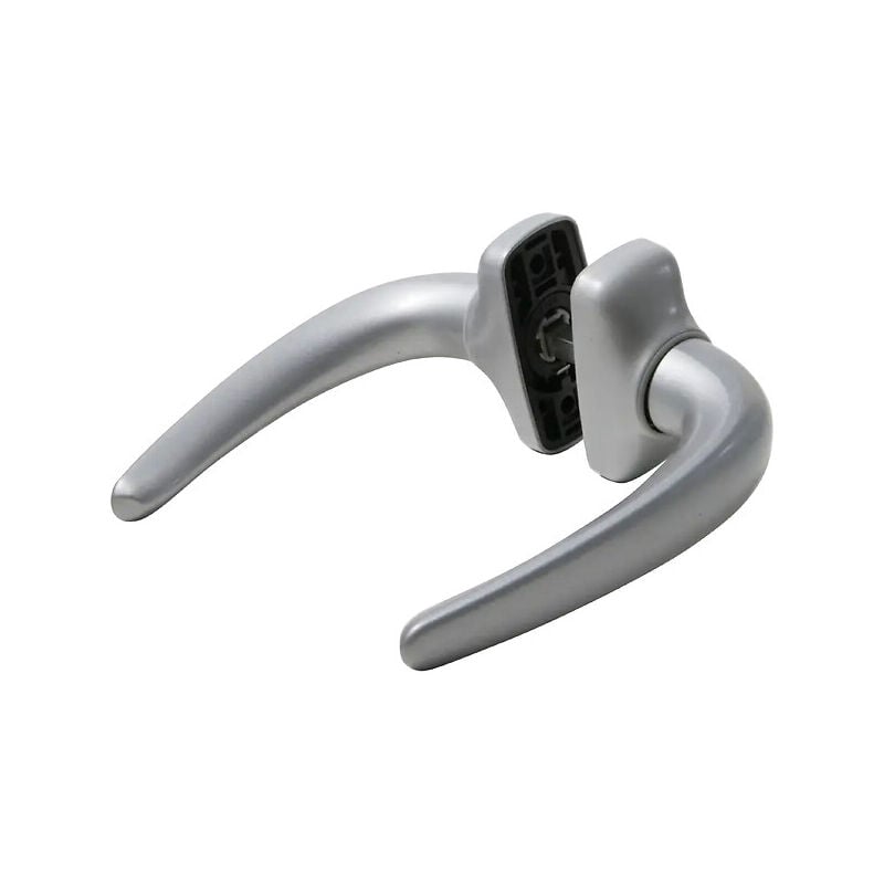 Fapim - Béquille double pour porte aluminium Horus Midi entraxe 43 mm ép. 57-70 mm finition gris ral 7016 satiné