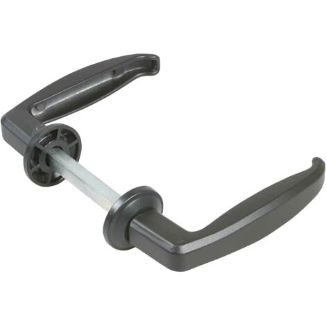 Béquille double pour porte métallique 35-50mm carré 7mm noire - IBFM - 535/7