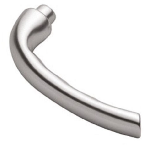 Béquille double sans rosace modèle 3411 carré de 8mm aluminium satiné - METALUX - N034110002