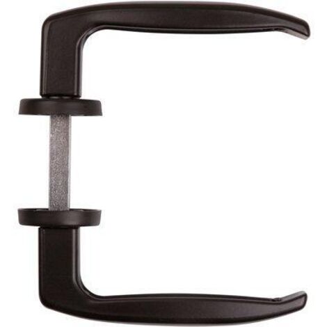 BEQUILLE DOUBLE SERR.PORTAIL 8MM NOIR GUITEL POINT M 4450020