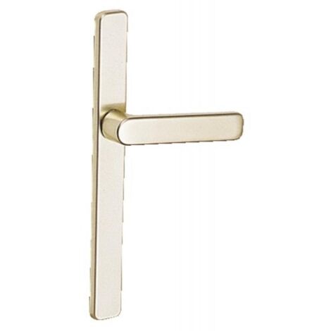 Béquille double seule aluminium Ton laqué blanc Saillie réduite 28 mm RIVIERA pour porte épaisseur 58 à 68 mm - ASSA ABLOY FRANCE BEZAULT