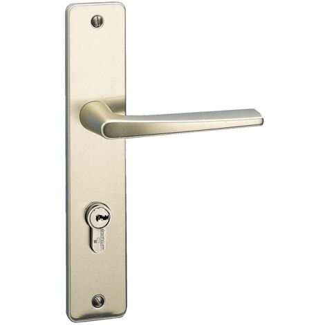 Béquille double seule sans plaque 1 portée en aluminium finition champagne Riviera - VACHETTE