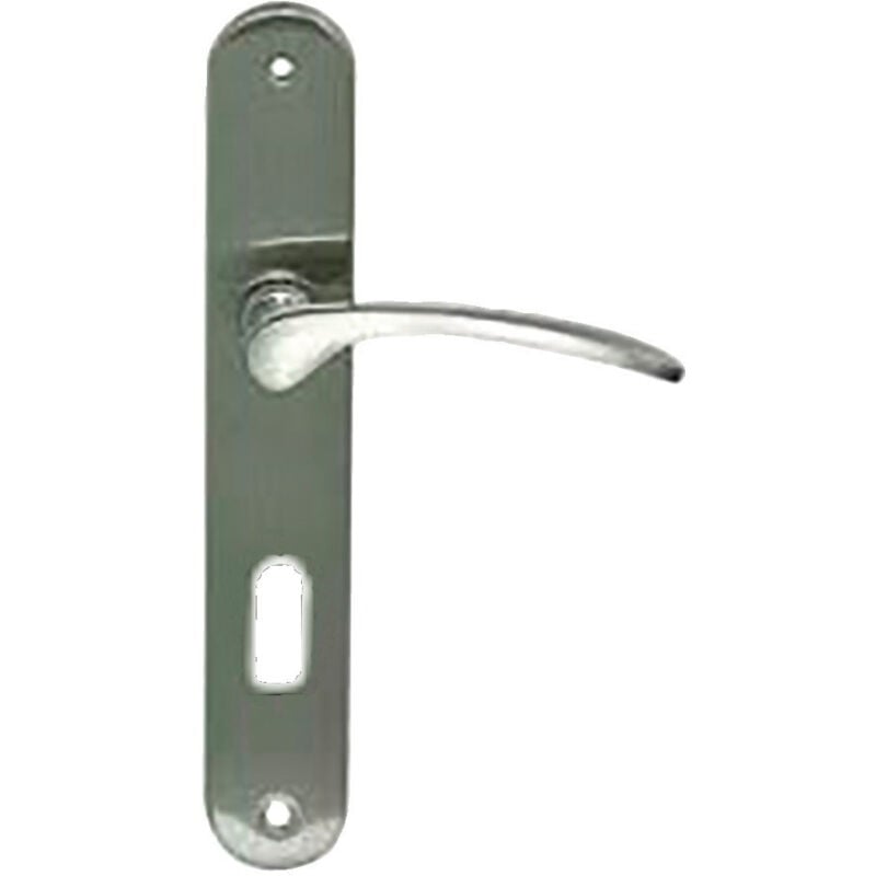 Cadap - Ensemble de poignée clé l sara laiton nickelé mat 001591/19BF