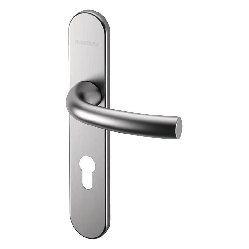 Béquille double sur plaques ligne Arcade entraxe 195 mm clé l aluminium noir mat Normbau