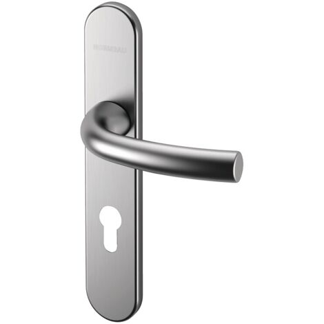 Béquille double sur plaques ligne Arcade entraxe 195 mm clé L aluminium noir mat - NORMBAU