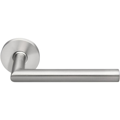 Béquille double sur rosace JADE slim inox poli bec de cane diamètre 16mm - HERACLES - B-INOX-SL01