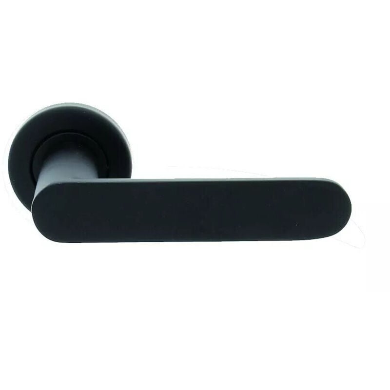 Cadap - Béquille double sur rosace ligne Meudon béquille aluminium/rosace acier fintion noir mat