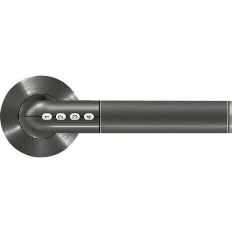 Béquille double sur rosace type 511 à code électronique fonction Bluetooth carré de 7 ou 8 mm réversible finition noir satiné - AYR