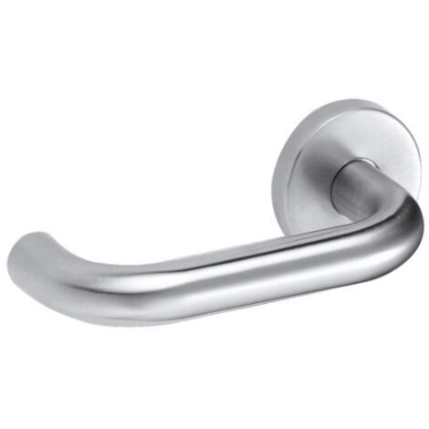 Béquille double sur rosaces bouton palière extérieur fixe type Linox 493 inox 202 main gauche - VACHETTE