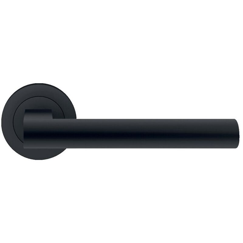 Karcher Design - Béquille double sur rosaces rondes série er 45 Madeira finition noir Cosmos fonction bec de cane