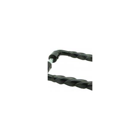 Béquille double torsadè alu epoxy noir carré de 7mm