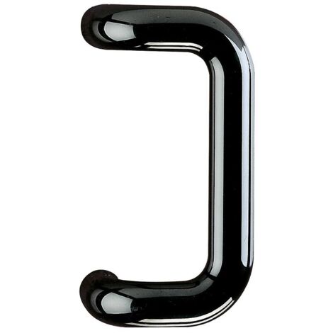 Béquille double torsadée évidé fer époxy noir carré de 7 mm 1 portée - BOUVET