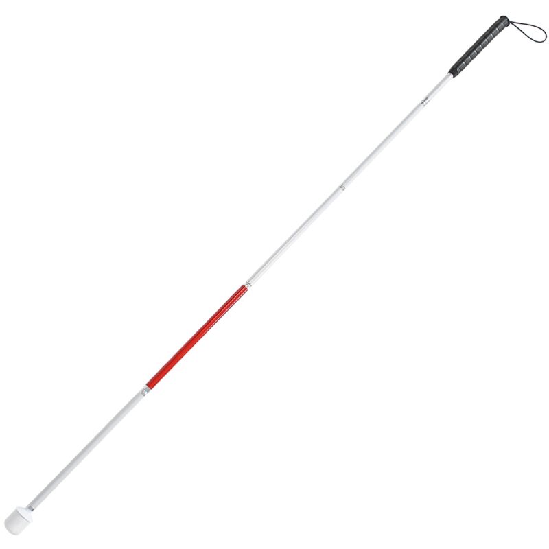 Béquille en alliage d'aluminium pour aveugle pliable et réfléchissante Canne guide pour aveugle