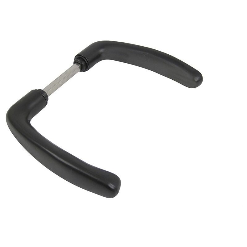 PORTAC Béquille Prestige en Aluminium avec carré de 7 Finition: Gris Ral 7016 givré - Longueur carré (mm)/Ep: Longueur carré (mm)/Ep : 90/E10