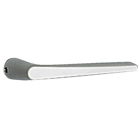 Béquille simple en aluminium finition blanc carré de 8 pour ensemble sur plaque porte palière - VACHETTE