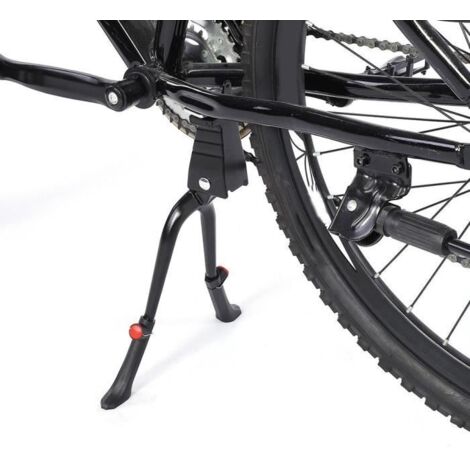 Béquille vélo Support de béquille de vélo ajustable à hauteur de jambe double et pied central pour 24 à 28 pouces-XIL