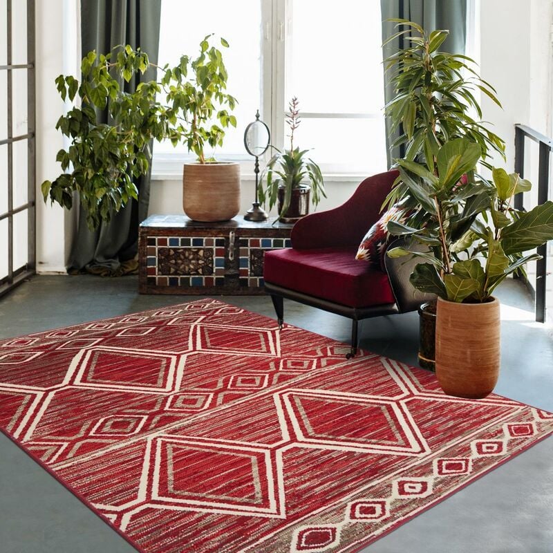 

Berber Rug Style bc berbre polipropileno rojo - Rouge