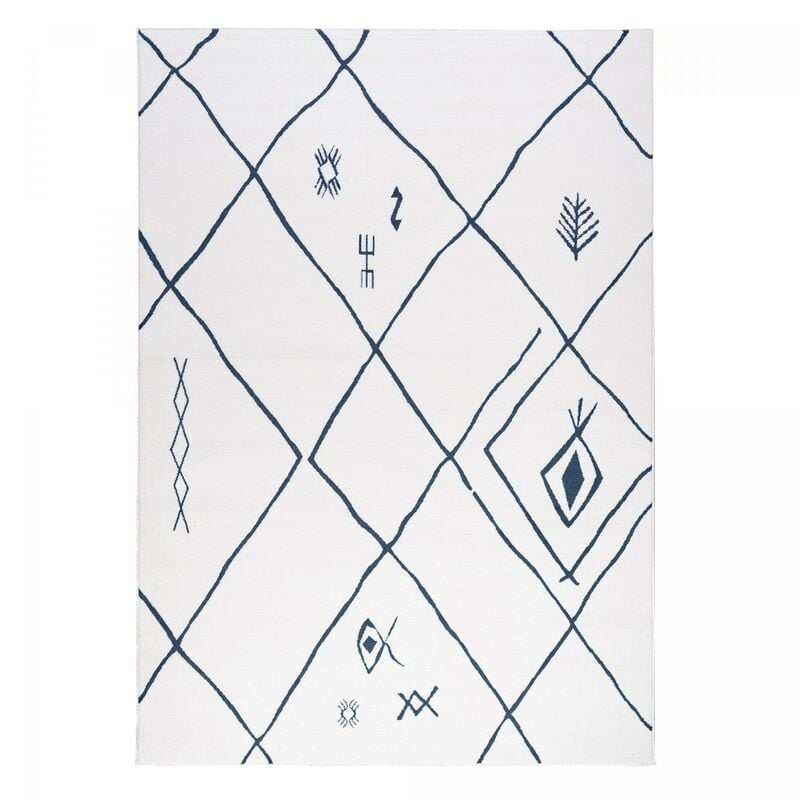 

Berber alfombra de estilo 60x110 cm rectangular SAFI Crema de entrada adecuado para calefacción por suelo radiante - Crème