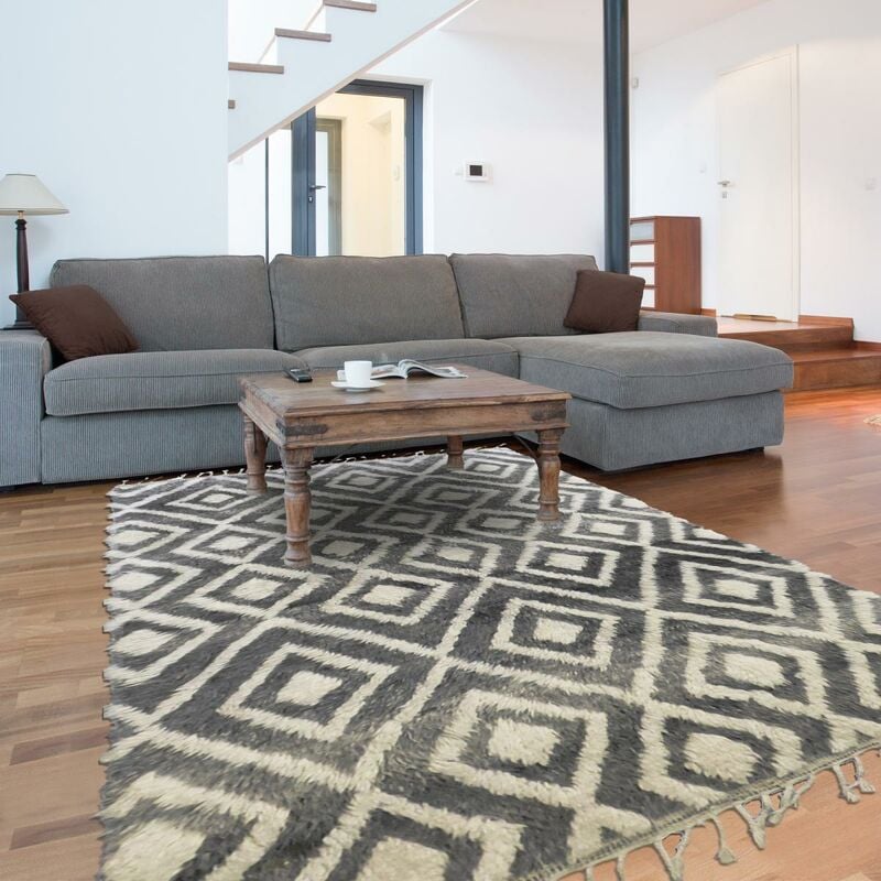 

Diseño de puntas y premium moderno 1 en lana gris - Gris