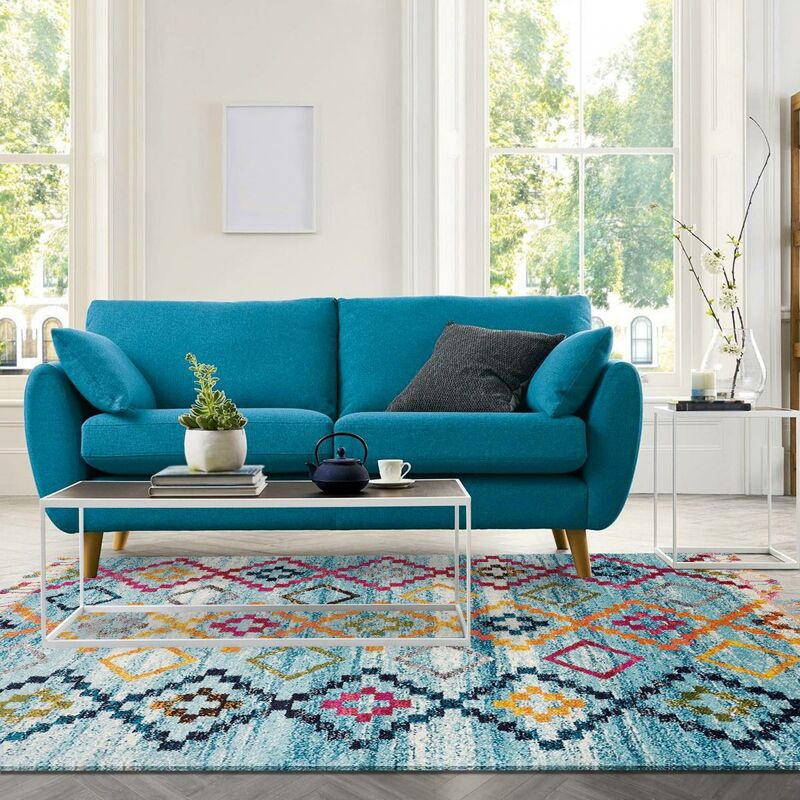

Berber Rug Style Ourika Mk 05 en polipropileno azul - Bleu