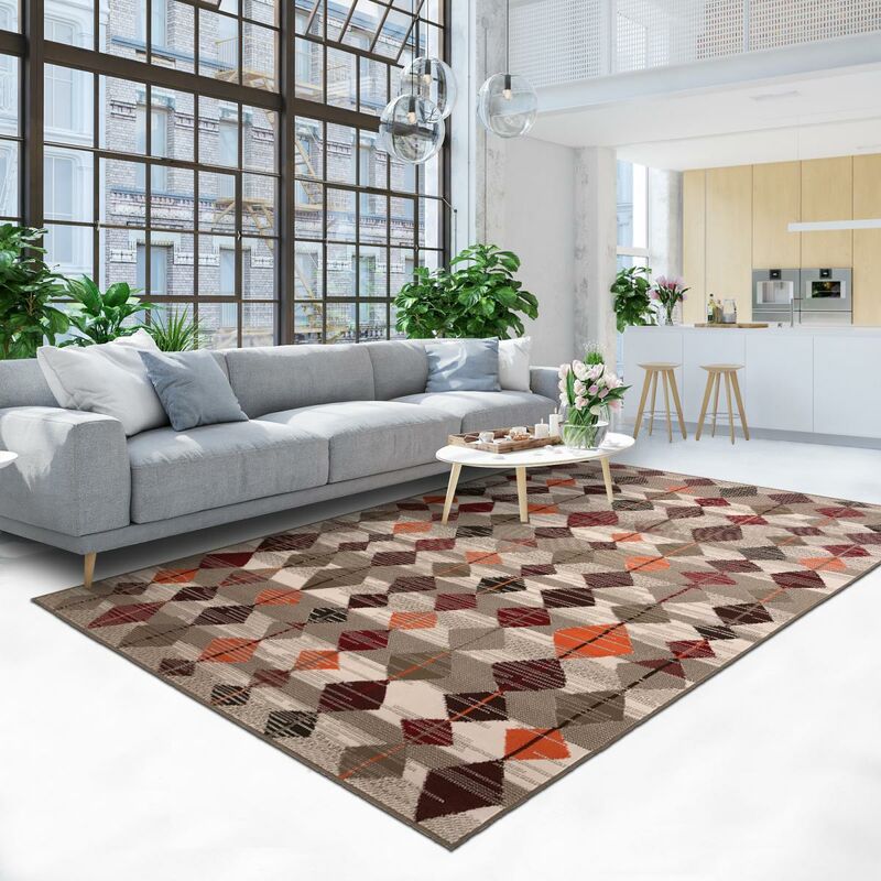 

Alfombra bereber de estilo perdido en polipropileno multicolor - Multicolore