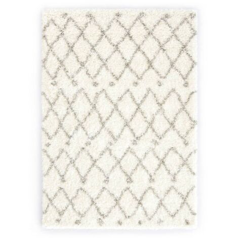 Berberteppich Hochflor Pp Beige Und Sandfarben 140 200 Cm