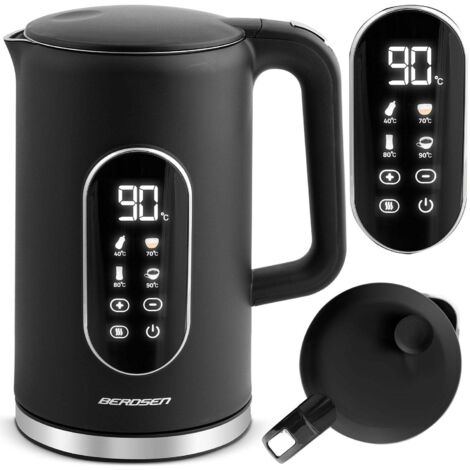 Berdsen bd 712 wasserkocher 17 l schwarz und silber