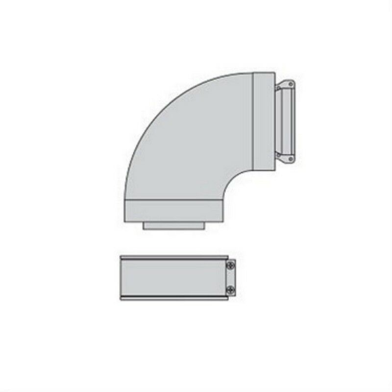 Beretta 1100089 - Coude Alu Fumisterie 90° 60/100 Standard