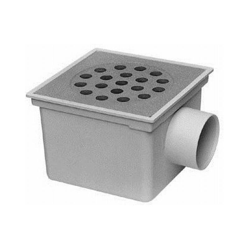 Berg van den Abs seau de vidage 20x20cm avec évacuation latérale en inox