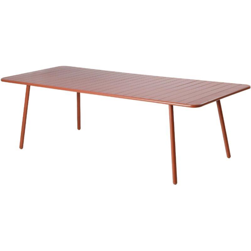 Table de jardin 10-12 places 234cm terracotta BERGAME