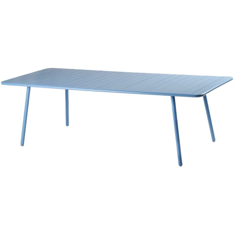 Table de jardin 10-12 places 234cm bleue BERGAME