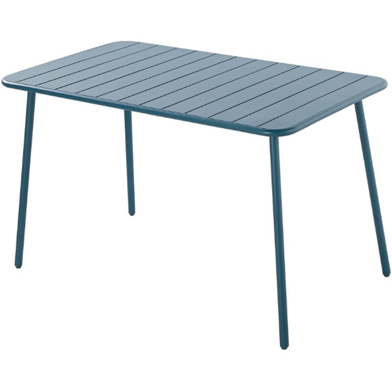 Concept-usine - bergame - Table en acier 4/6 places bleue