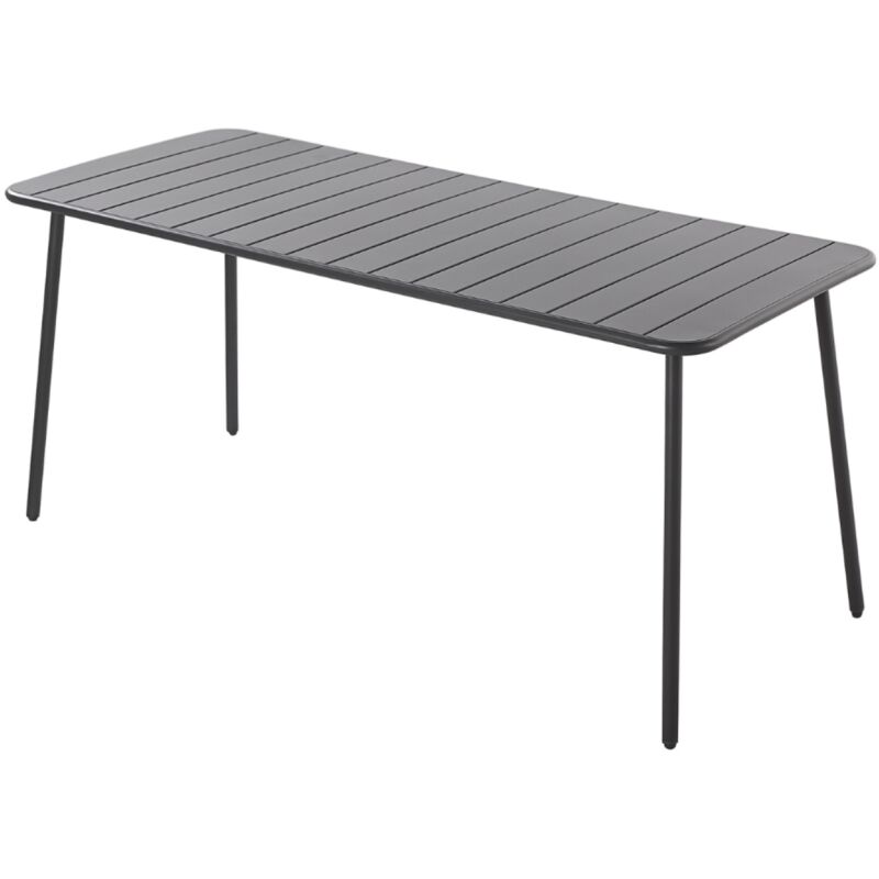 Concept-usine - bergame - Table de jardin en acier 6 places