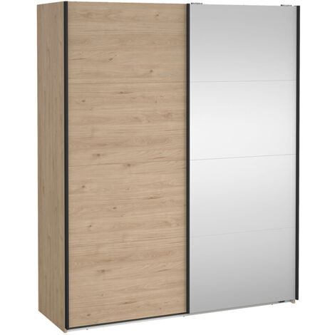 Bergamo Schiebetürenschrank 2 Türen 180x220cm Eiche Dekor.