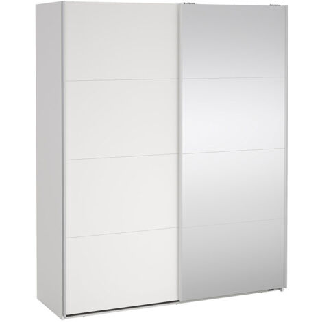 Bergamo Schiebetürenschrank 2 Türen 180x220cm weiß.