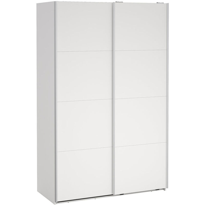 Ebuy24 Bergamo Schiebetürenschrank 2 Türen 140x220cm Weiß.
