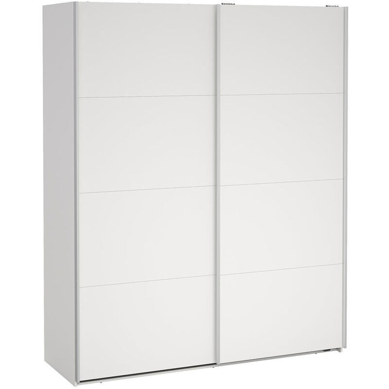 Ebuy24 Bergamo Schiebetürenschrank 2 Türen 180x220cm Weiß.