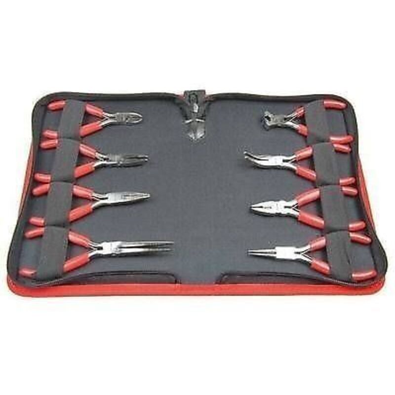 US PRO Tools 8 Piece Mini Pliers Plier Set Snips Long Nose Bent Nose NEW 1997